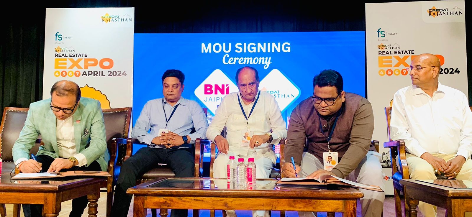 MoU between BNI Jaipur and CREDAI Rajasthan to increase networking and business
